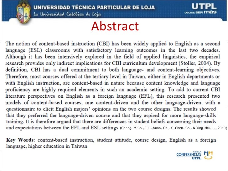 abstract example abstract on education